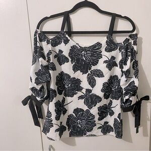 Off the shoulder floral blouse